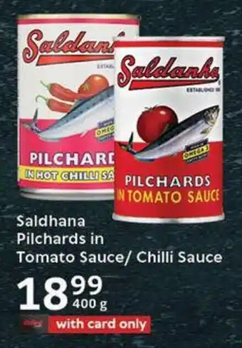 Oxford Freshmarket Saldanha Pilchards in Tomato Sauce/ Chilli Sauce offer