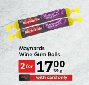 Oxford Freshmarket Maynards Wine Gum Rolls offer