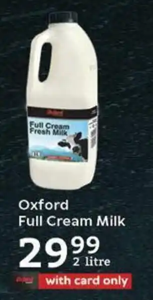 Oxford Freshmarket Oxford Full Cream Milk offer