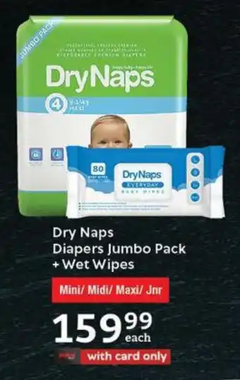 Oxford Freshmarket Dry Naps Diapers Jumbo Pack + Wet Wipes offer