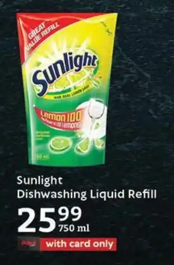 Oxford Freshmarket Sunlight Dishwashing Liquid Refill offer