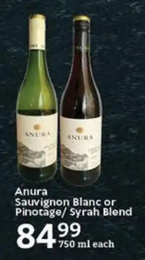 Oxford Freshmarket Anura Sauvignon Blanc or Pinotage/Syrah Blend offer