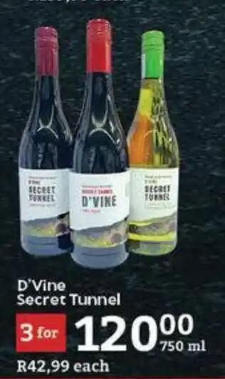 Oxford Freshmarket D'Vine Secret Tunnel offer