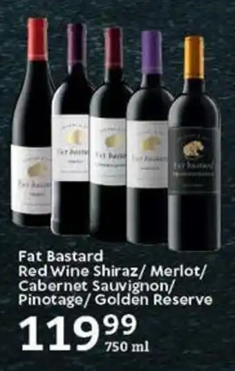 Oxford Freshmarket Fat Bastard Red Wine Shiraz/ Merlot/ Cabernet Sauvignon/ Pinotage/Golden Reserve offer