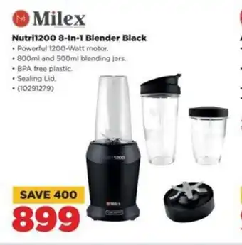 HiFi Corp Milex Nutri1200 8-In-1 Blender Black offer