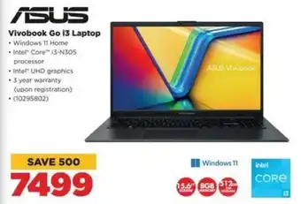HiFi Corp ASUS Vivobook Go 13 Laptop offer
