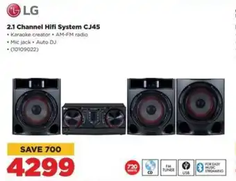 HiFi Corp LG 2.1 Channel Hifi System CJ45 offer