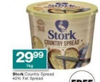 Checkers Stork Country Spread 40% Fat Spread 1kg offer