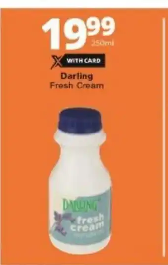 Checkers Darling Fresh Cream 250ml offer