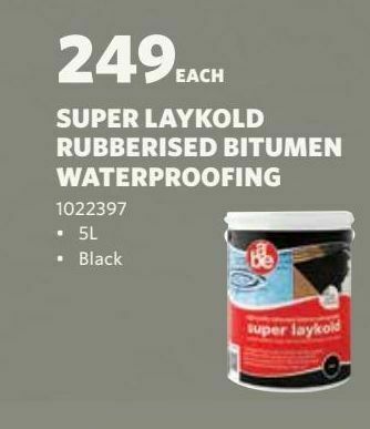 Super laykold rubberised bitumen waterproofing