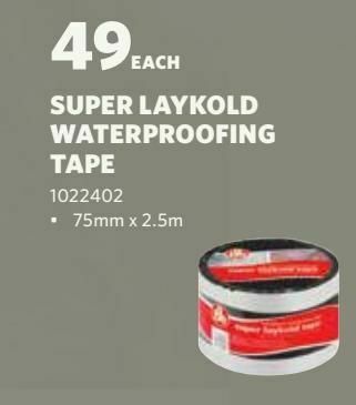 BUCO Super laykold waterproofing tape offer