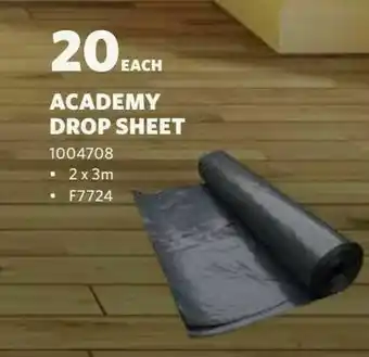 BUCO Academy drop sheet offer