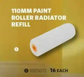 BUCO 110mm paint roller radiator refill offer
