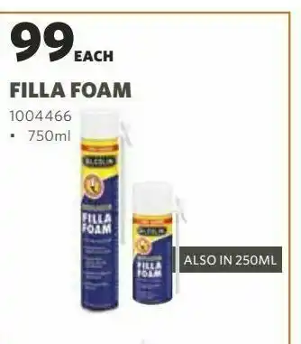 BUCO Filla foam offer