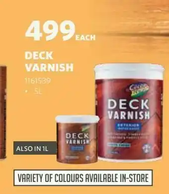 Deck varnish