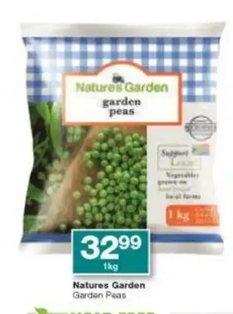Checkers Natures Garden Garden Peas 1kg offer