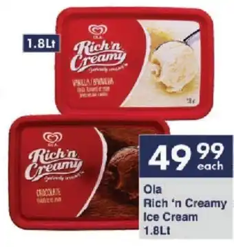 Ola Rich 'n Creamy Ice Cream 1.8Lt