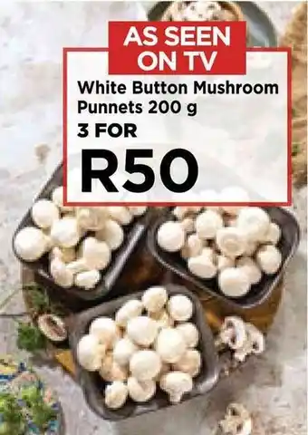 Food Lover's Market White Button Mushroom Punnets 200g offer