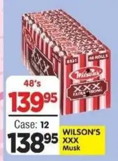 DB Cash And Carry WILSON'S XXX Musk offer
