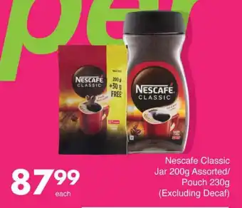 Save Nescafe Classic Jar 200g Assorted/ Pouch 230g offer