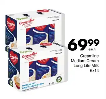 Save Creamline Medium Cream Long Life Milk 6x1lt offer