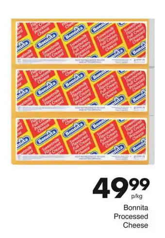 Save Bonnita Processed Cheese offer