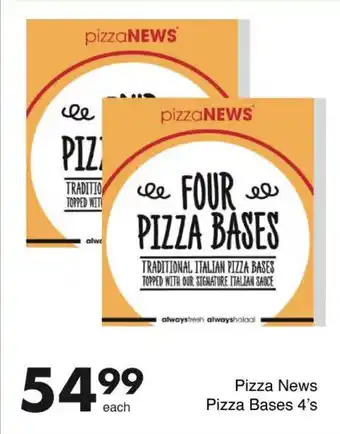 Save Pizza News Pizza Bases 4's offer