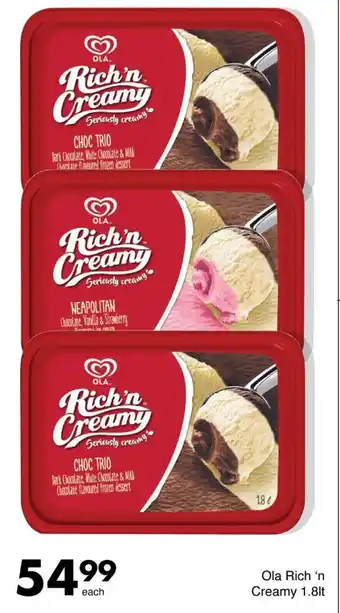 Save Ola Rich 'n Creamy 1.8lt offer