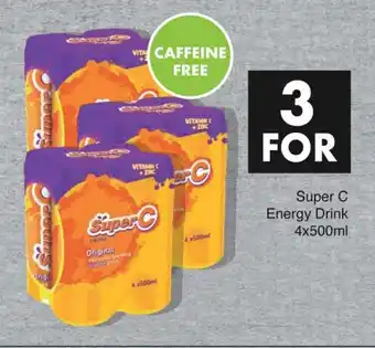 Save Super C Energy Drink 4x500ml offer