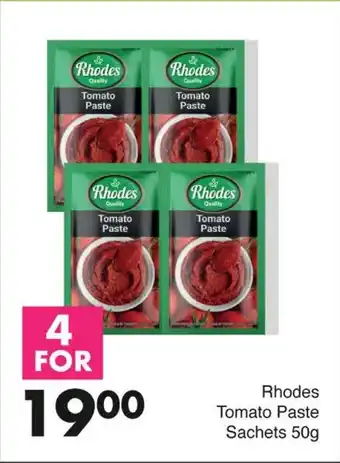 Save Rhodes Tomato Paste Sachets 50g offer