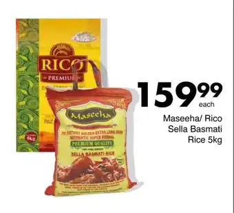 Save Maseeha/Rico Sella Basmati Rice 5kg offer