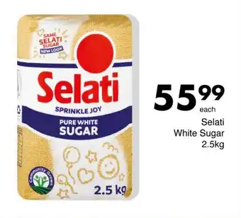 Save Selati White Sugar 2.5kg offer