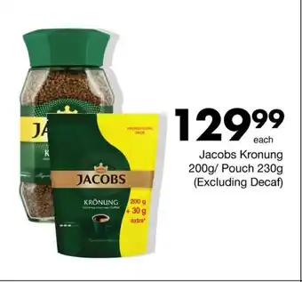 Save Jacobs Kronung 200g/ Pouch 230g (Excluding Decaf) offer