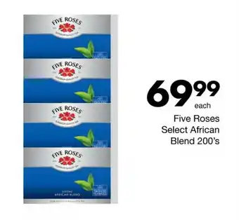 Save Five Roses Select African Blend 200's offer