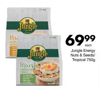 Save Jungle Energy Nuts & Seeds/ Tropical 750g offer