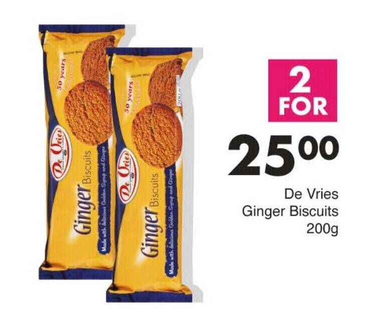 De Vries Ginger Biscuits offer at Save