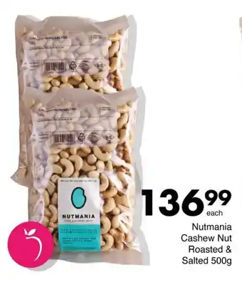 Save Nutmania Cashew Nut Roasted & Salted 500g offer