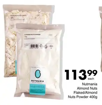 Save Nutmania Almond Nuts Flaked/Almond Nuts Powder 400g offer