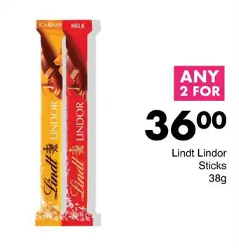 Save Lindt Lindor Sticks 38g offer