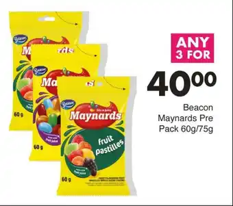 Save Beacon Maynards Pre Pack 60g/75g offer