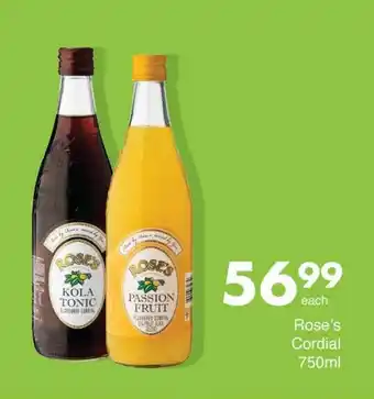 Rose's Cordial 750ml