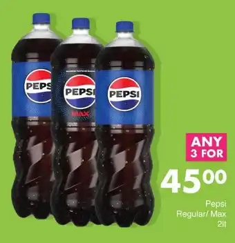Save Pepsi Regular/Max 2lt offer