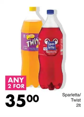 Save Sparletta/ Twist 2lt offer