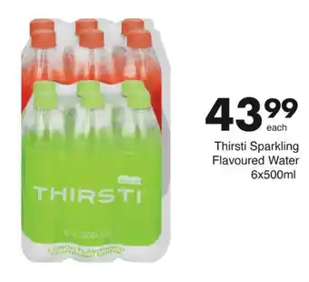 Save Thirsti Sparkling Flavoured Water 6x500ml offer