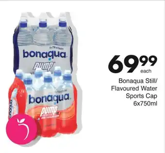 Bonaqua Still/ Flavoured Water Sports Cap 6x750ml