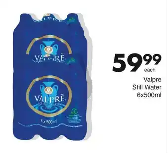 Save Valpre Still Water 6x500ml offer