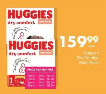 Save Huggies Dry Comfort Value Pack offer