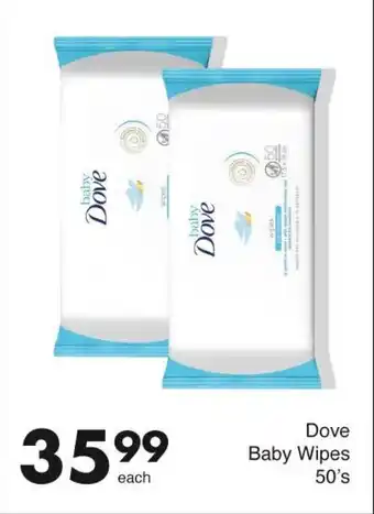 Save Dove Baby Wipes 50's offer