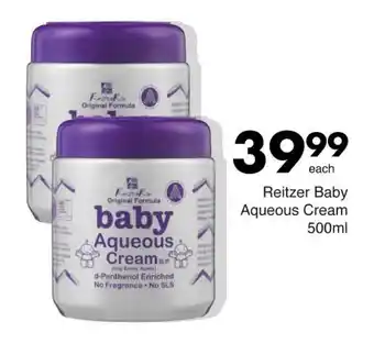 Save Reitzer Baby Aqueous Cream 500ml offer