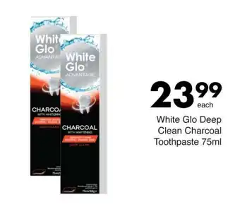 Save White Glo Deep Clean Charcoal Toothpaste 75ml offer